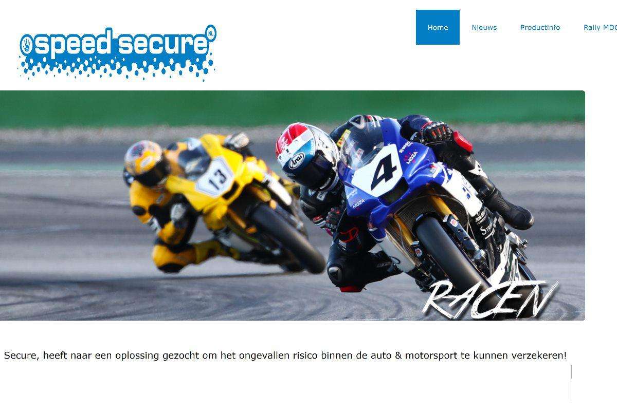 Speed Secure motorsportverzekeringen heeft vernieuwde site - Nieuwsmotor.nl