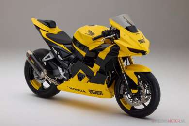 Honda toont nieuwe CBR750R sportmotor als Onitsuka Tiger conceptmodel