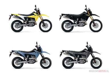 Nieuwe kleuren voor Suzuki DR-Z4S en DR-Z4SM in 2027