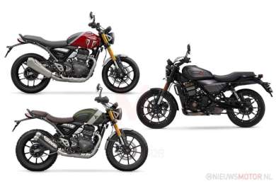 Veel kopers voor 400cc Harley en Triumph