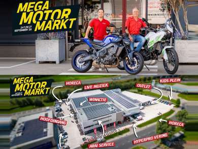Mega Motor Markt van 24 t/m 27 september bij Goedhart Motoren